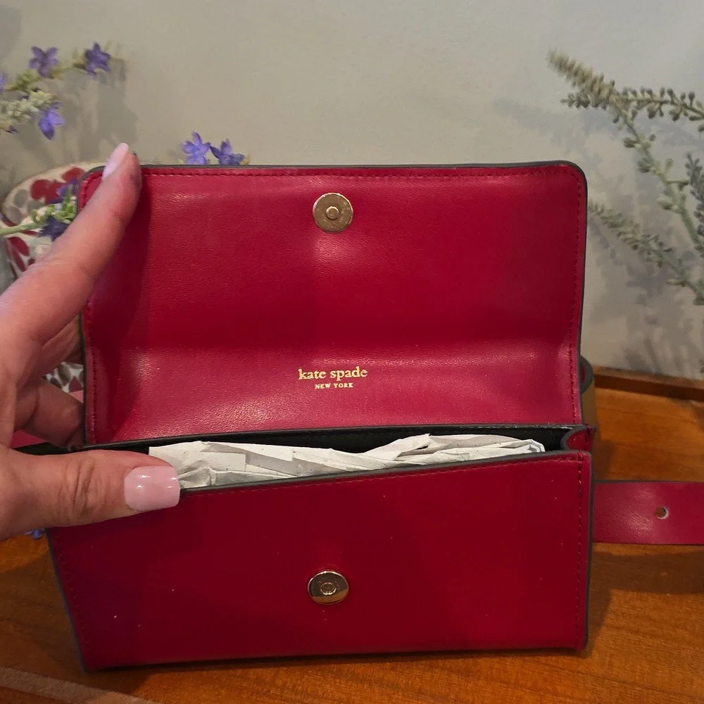 Kate Spade Red Belt Pouch NWT